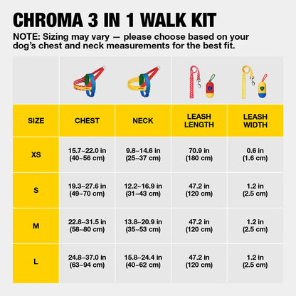 VETRESKA Moma Adjustable Dog Harness and Leash Set for Small to Medium Dogs, No Pull Design for Walking and Training, Anti-Twist Pet Lead Combo
