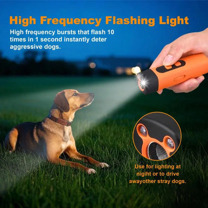 PetSafe Professional Sonic Emitter Dog Training Device with LED Flashlight, 30 ft Range, Rechargeable Ultrasonic Bark Control Solution