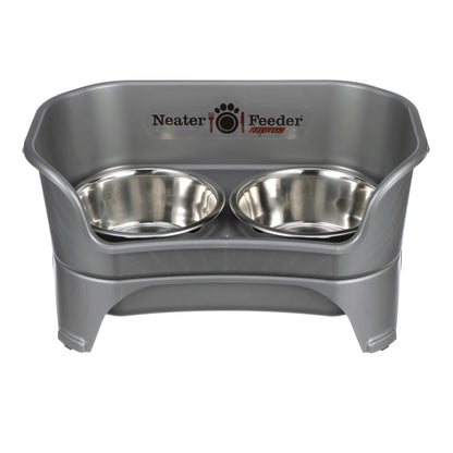 Neater Pets Neater Feeder Express for Cats - Elevated Mess-Proof Pet Bowls with Raised Walls for Enhanced Digestion - Dishwasher Safe and Easy to Clean - Made in the USA