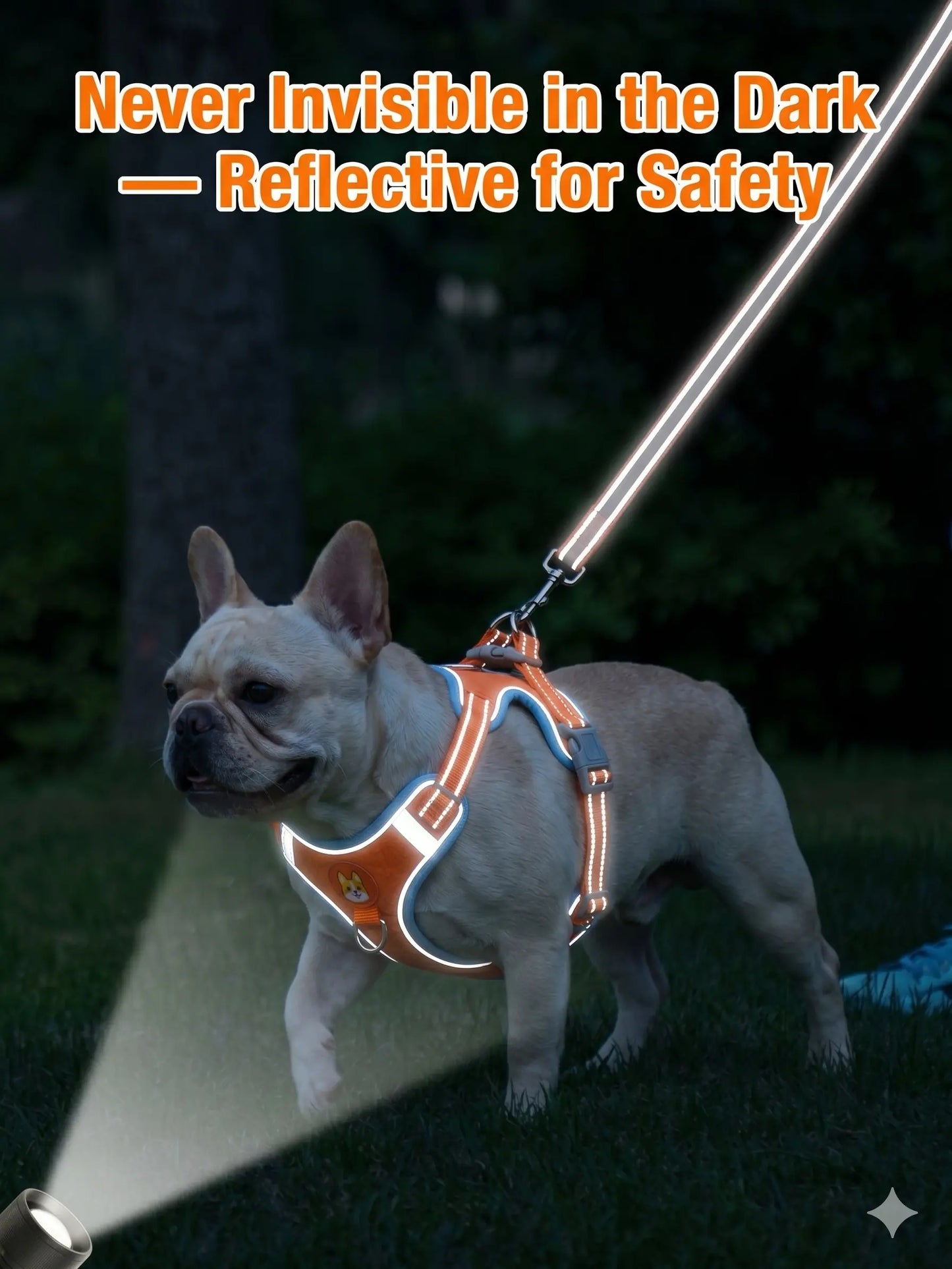 Adjustable 2-Pack Pet Harness and Leash Set, Soft Suede Vest, Durable Reflective Design, Tangle-Free Leash for Effortless Walking, Perfect for Daily Use and Nighttime Activities